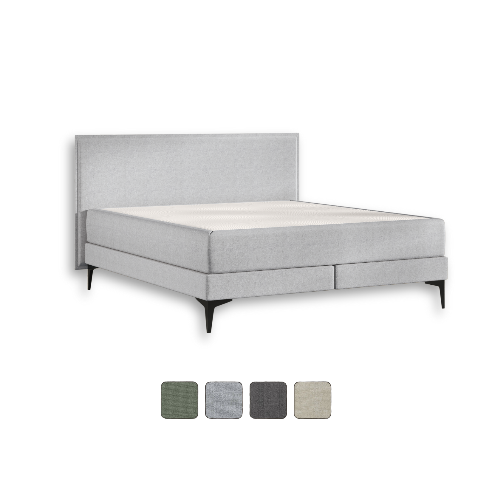 Emma Elite Boxspringbett V1 in Grau.