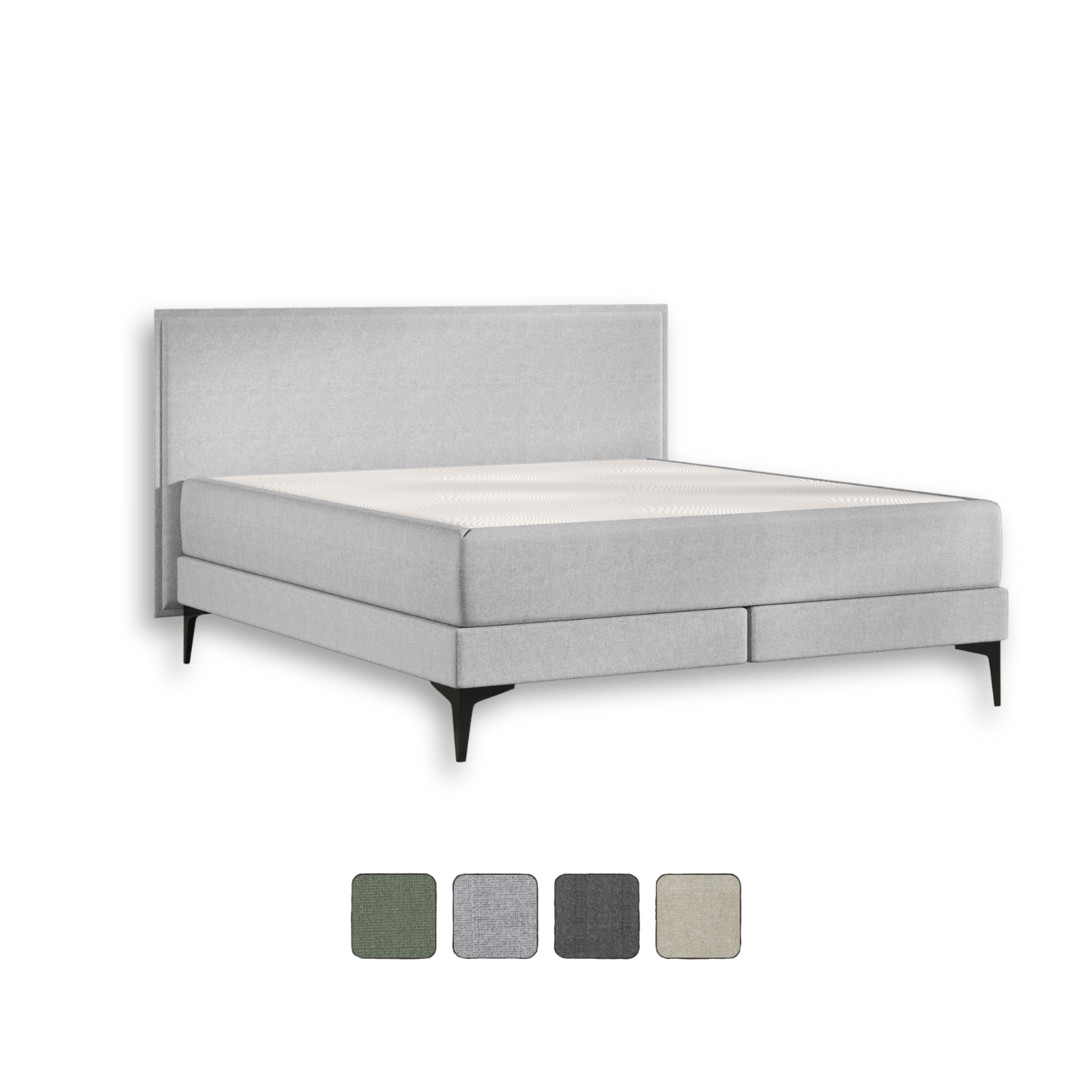 Emma Elite Boxspringbett V1 in Grau.