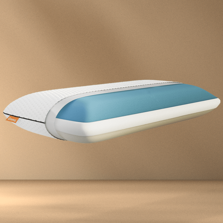 Almohada Emma Memory Adapt con 3 capas de espuma ajustables para un soporte óptimo y alivio cervical. Funda transpirable y lavable para mayor frescura. Ideal para cualquier postura al dormir.