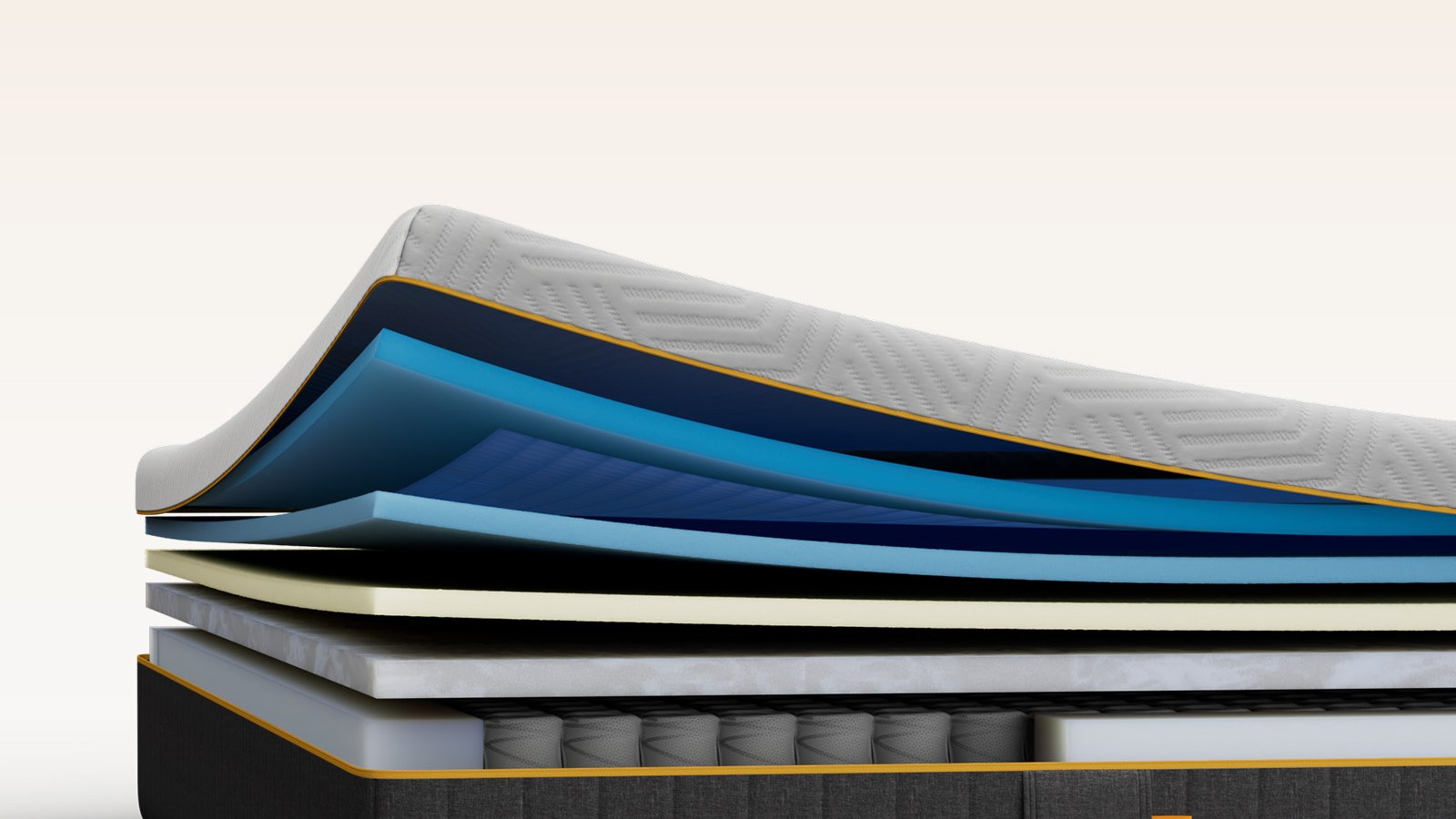Doorsnede van de Original Elite‑matras die de verschillende lagen voor comfort en ondersteuning laat zien
