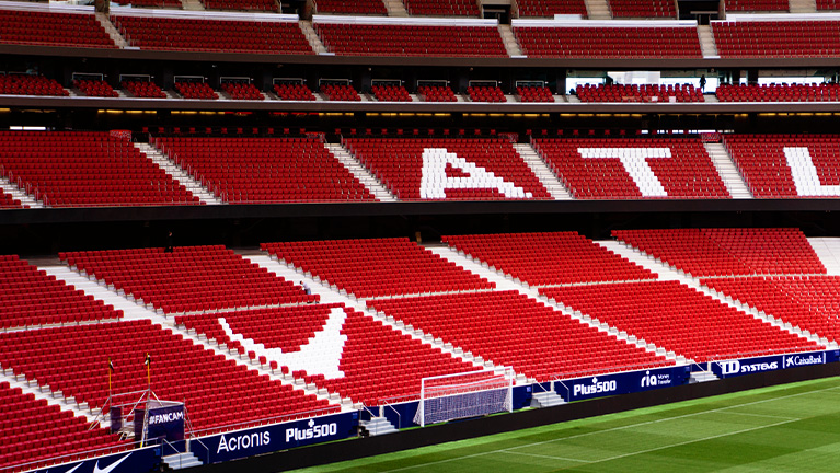 Estadio atlético de madrid sin público