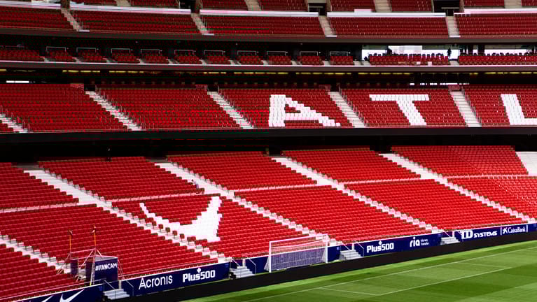 Estadio atlético de madrid sin público
