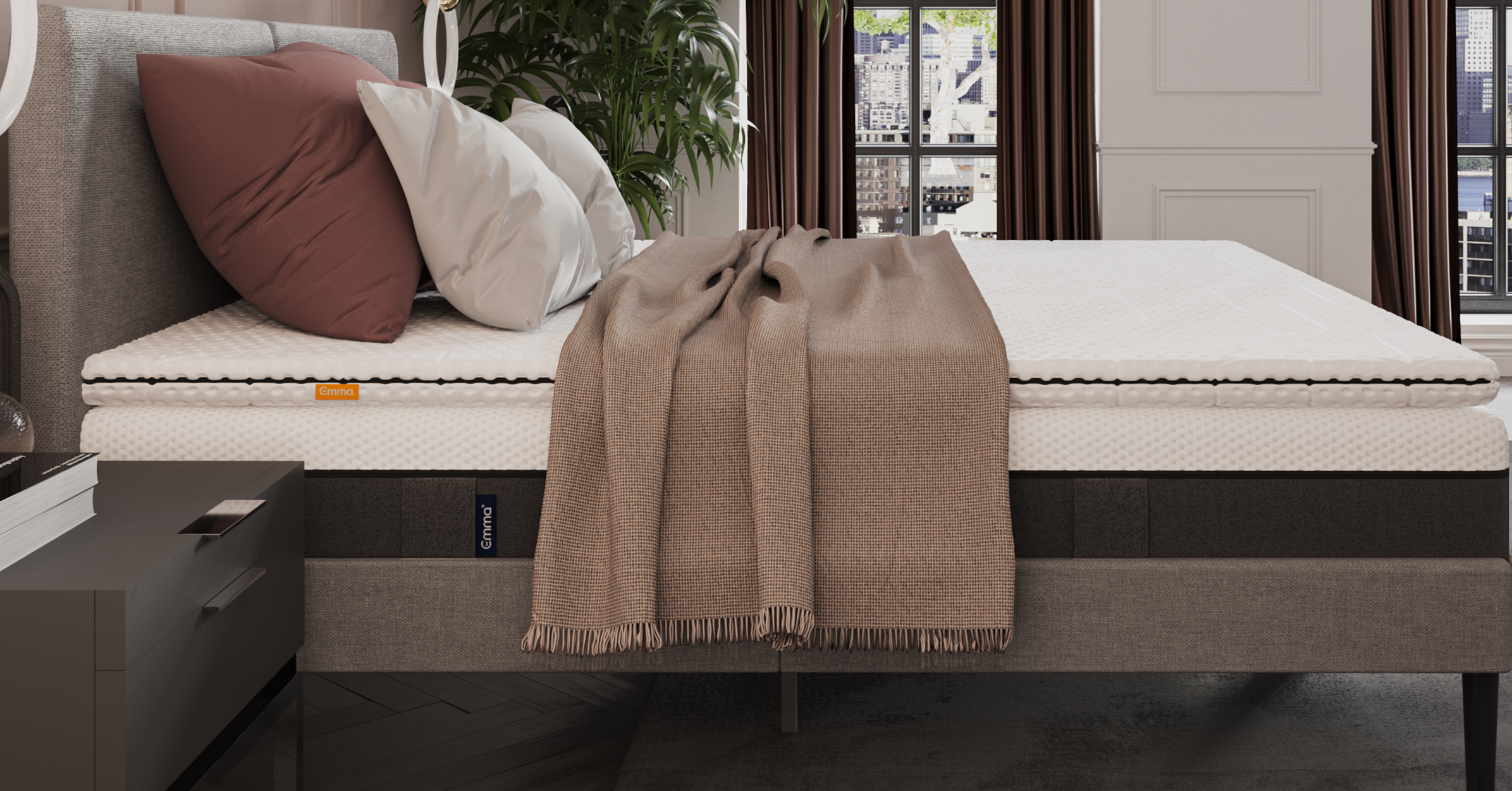 Emma Air Grid Topper met Air Grid technologie