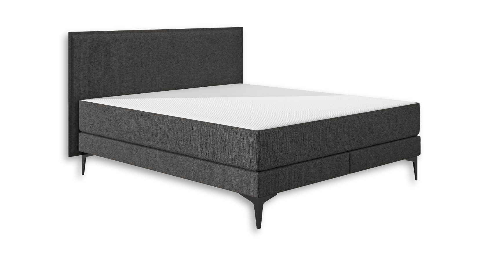 Emma Elite Boxspringbett V2 in Dunkelgrau.