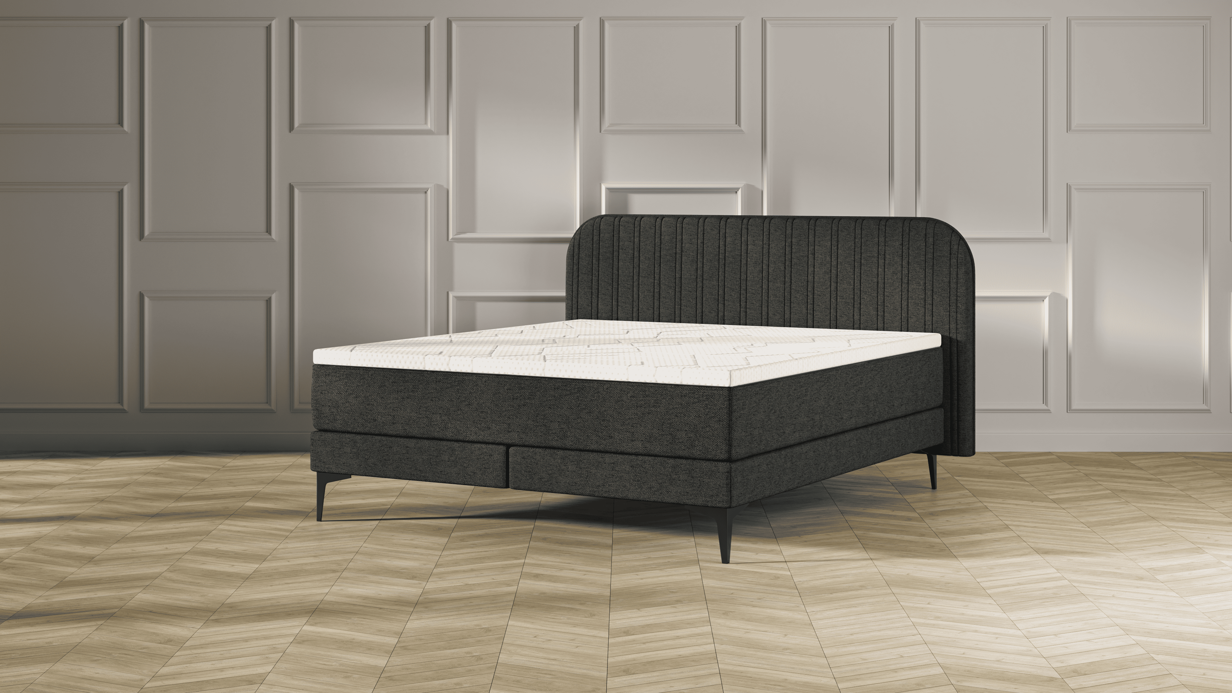 BSBV2 striped HB Drak grey Metal topper