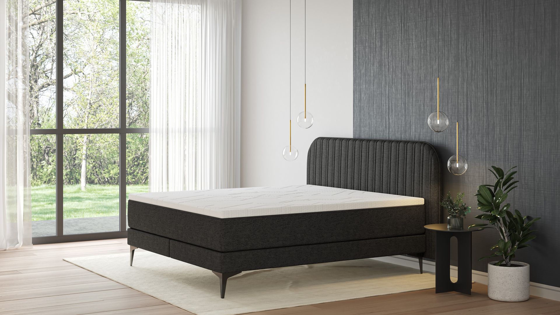 BSBV2 striped HB Drak grey Metal topper