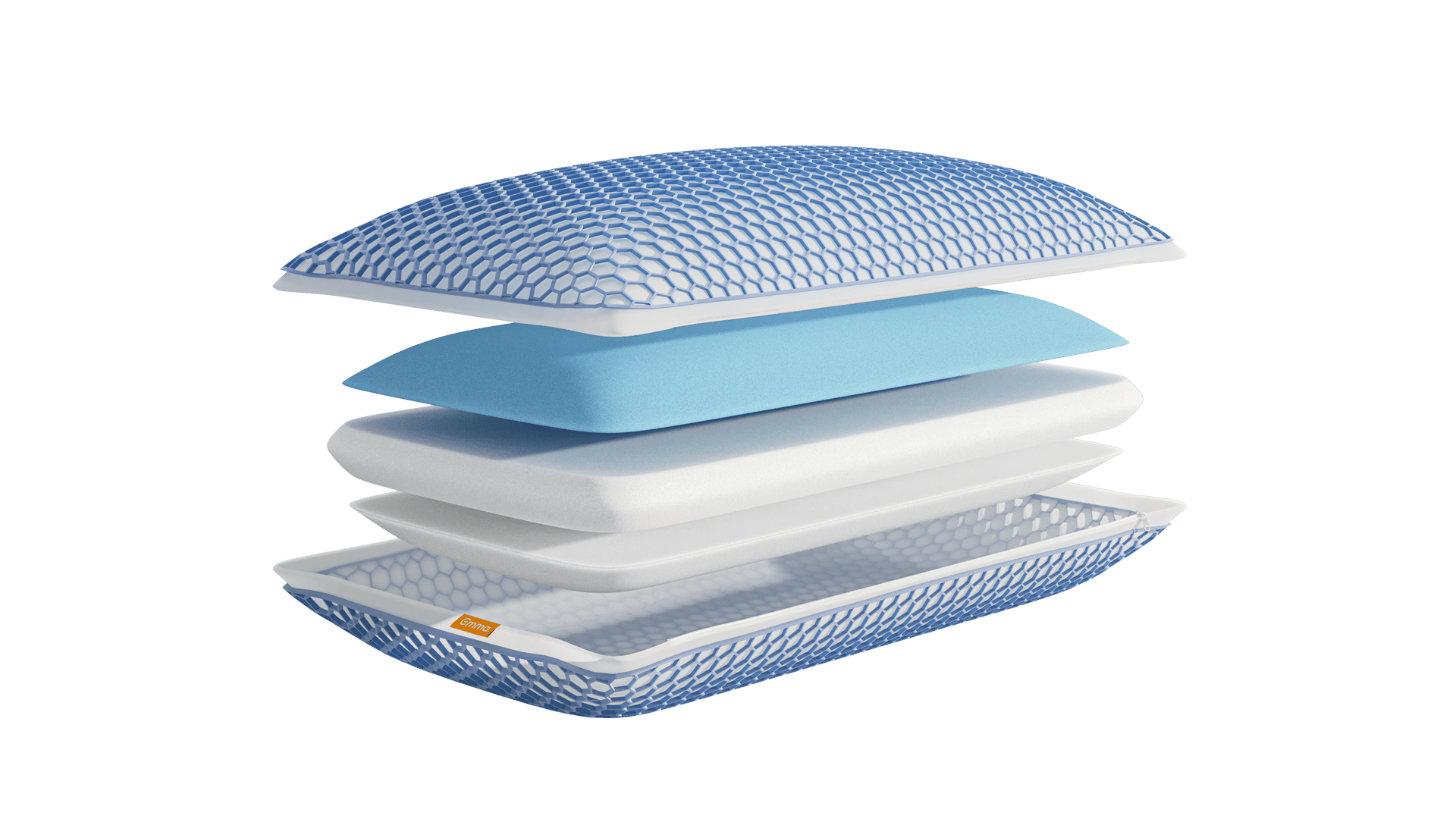 De 4 lagen van de Emma AirGrid® Kussen