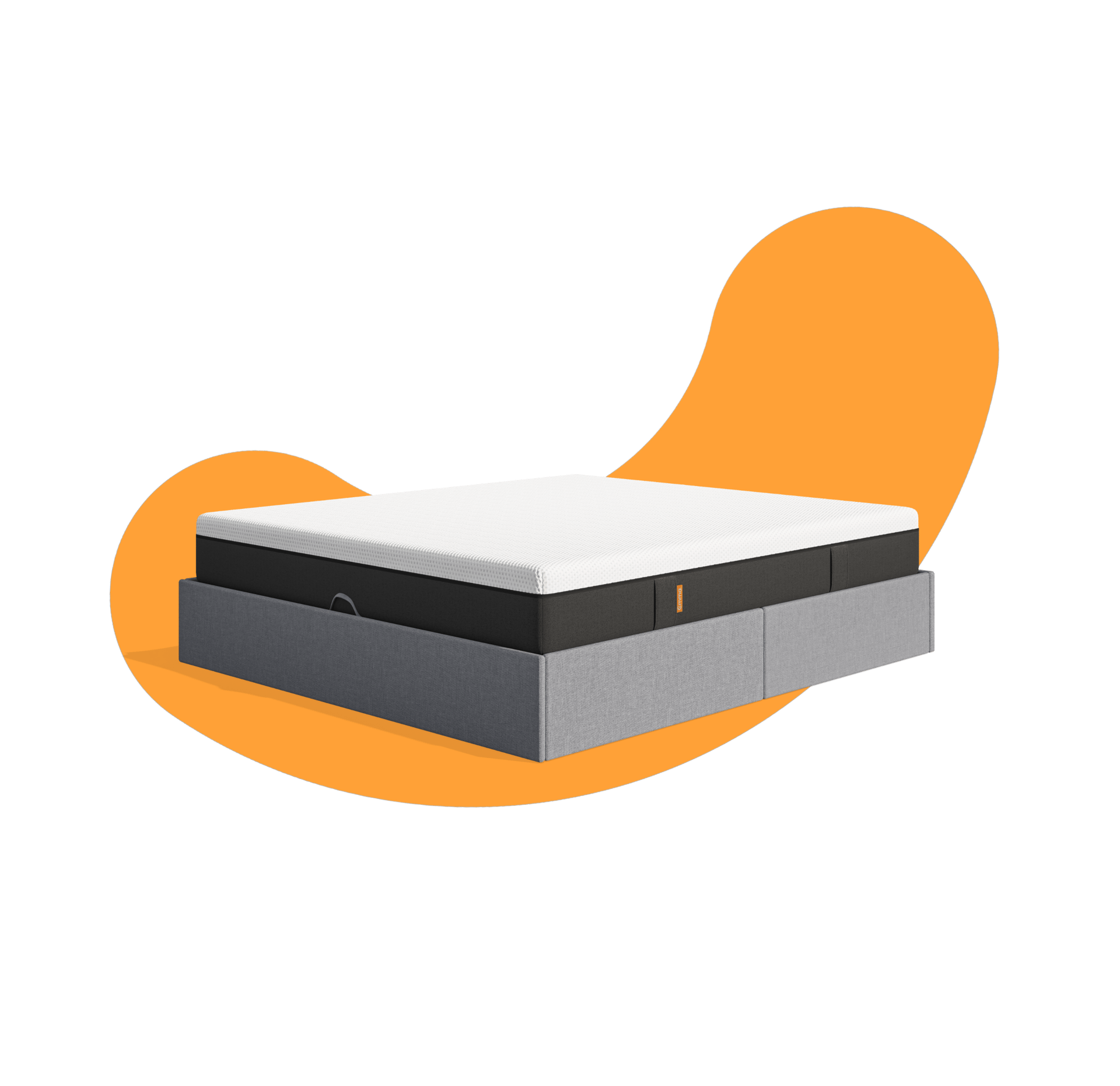 Emma Flip Duo Set: Premium Stauraumbett und One Matratze.