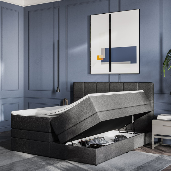Emma Premium Stauraum Boxspringbett