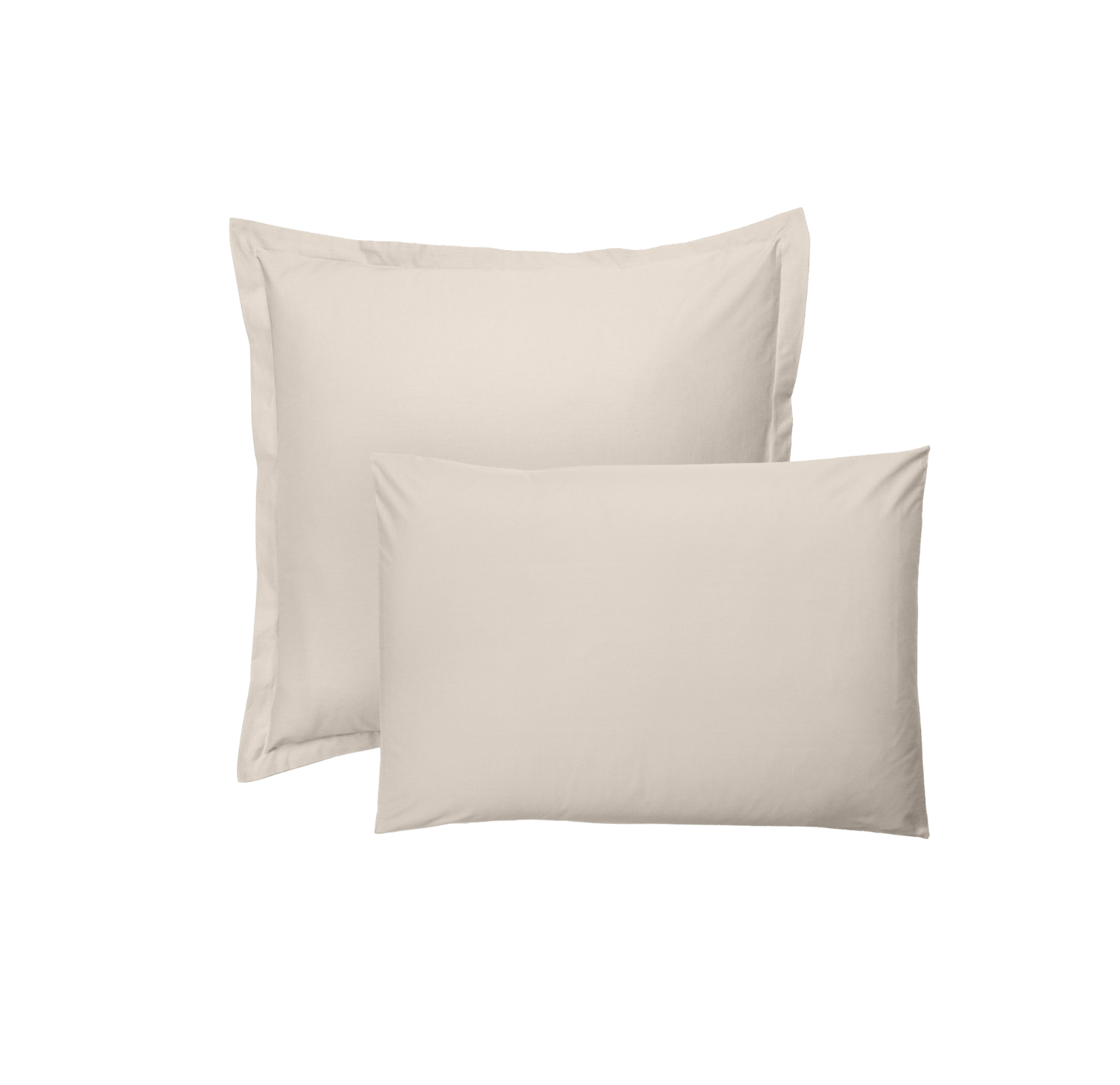 Emma x Janine Fischer Kopfkissenbezüge in Creme-Weiß.