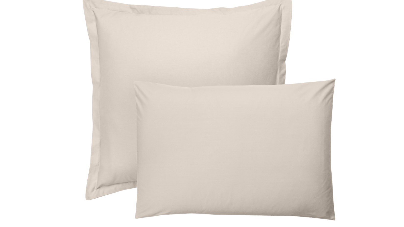 Emma x Janine Fischer Kopfkissenbezüge in Creme-Weiß.