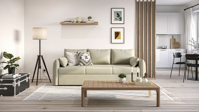 housse canapé convertible beige