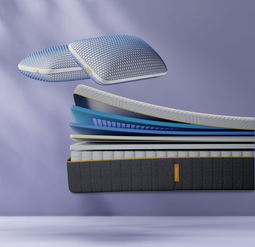 Colchón Emma ZeroGravity. Tecnología AirGrid™: para mayor comodidad y relajación.