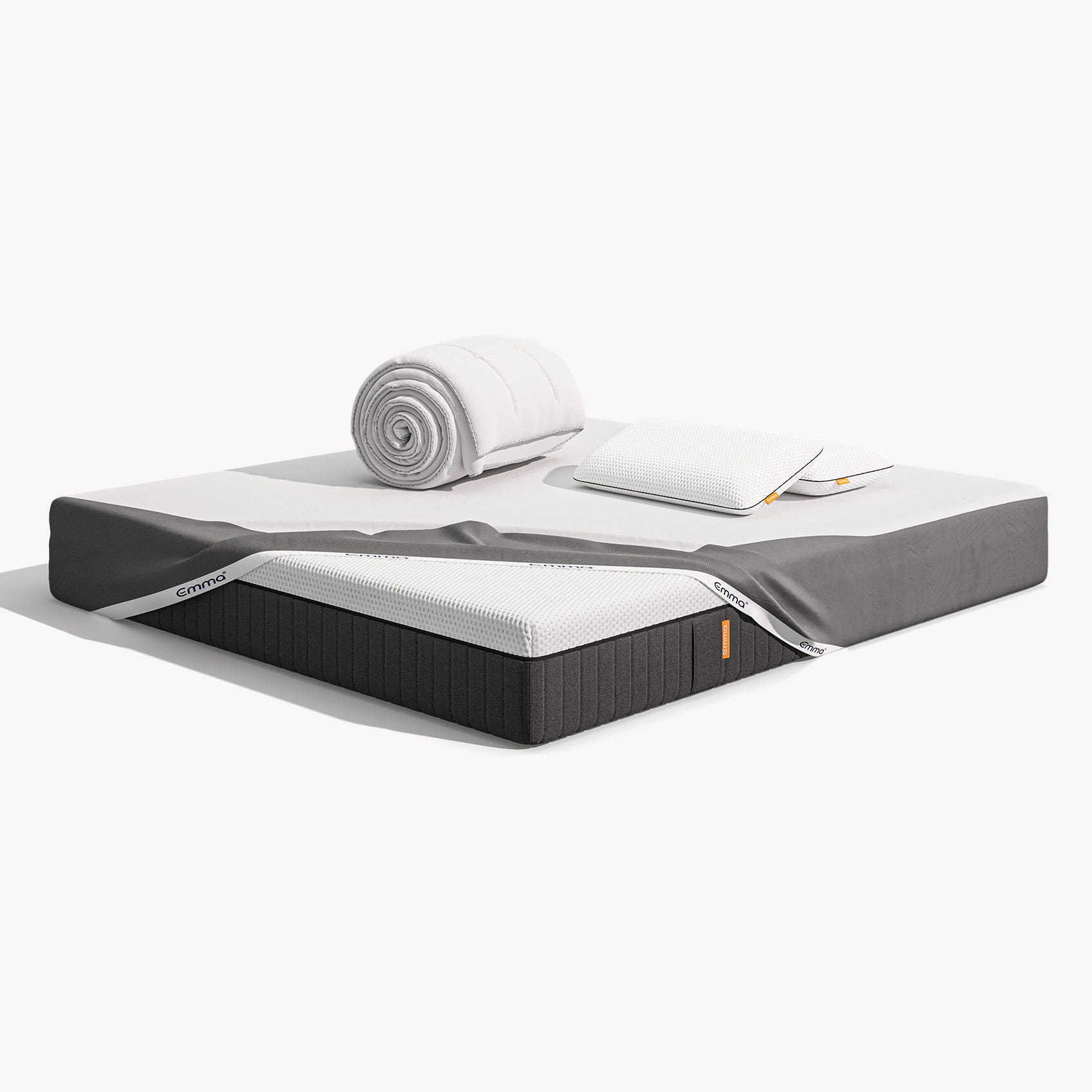 A comfortable bundle with mattress, pillow, protector and duvet.