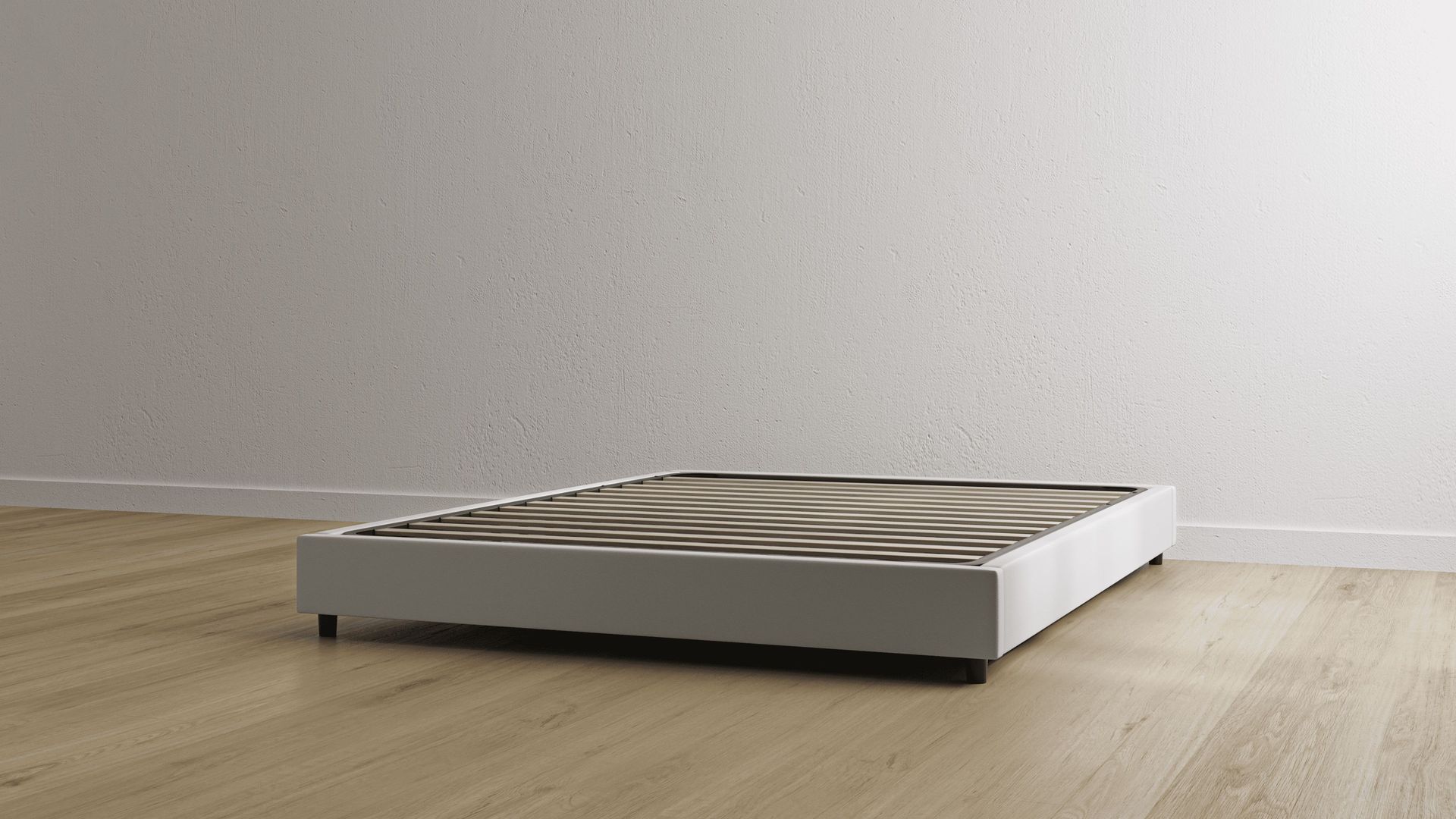 Letto contenitore bianco senza testiera