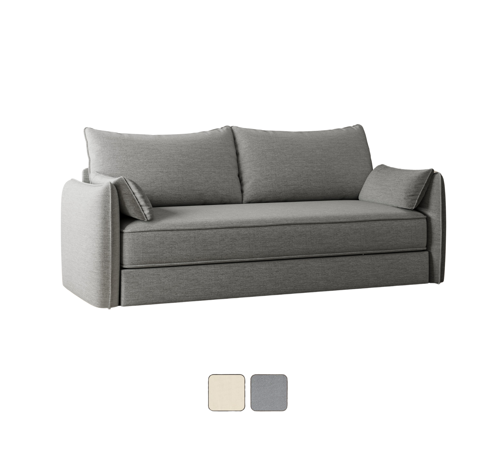 Emma Premium Schlafsofa V2 in grau.