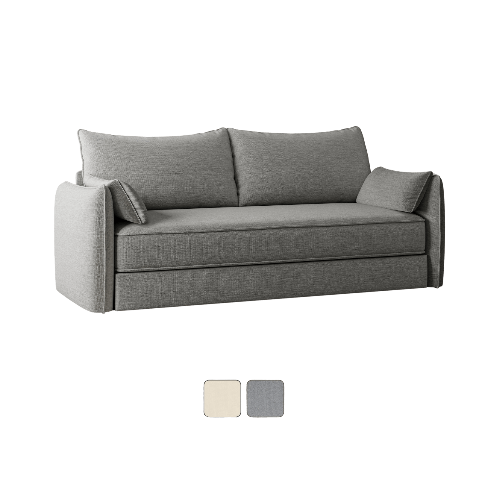 Emma Premium Schlafsofa V2 in grau.