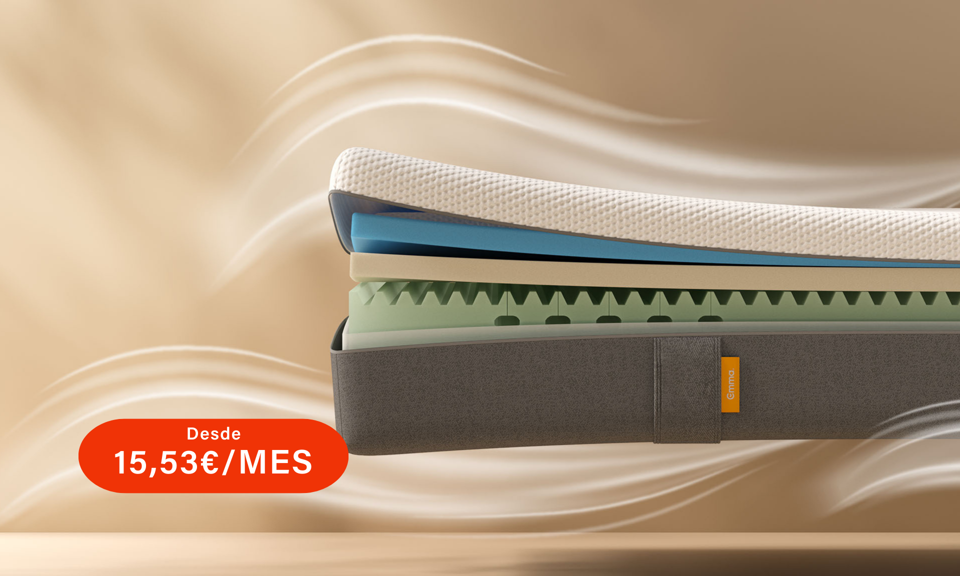 Colchón Emma Original Airflow con el pago mínimo por cuotas
