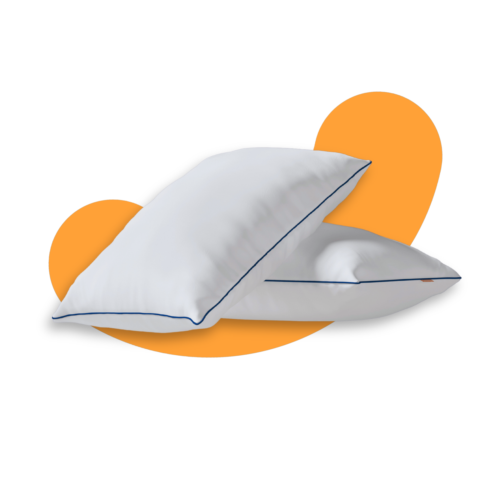 2er-Pack: Emma Classic Flauschkissen mit sichtbaren Schichten.