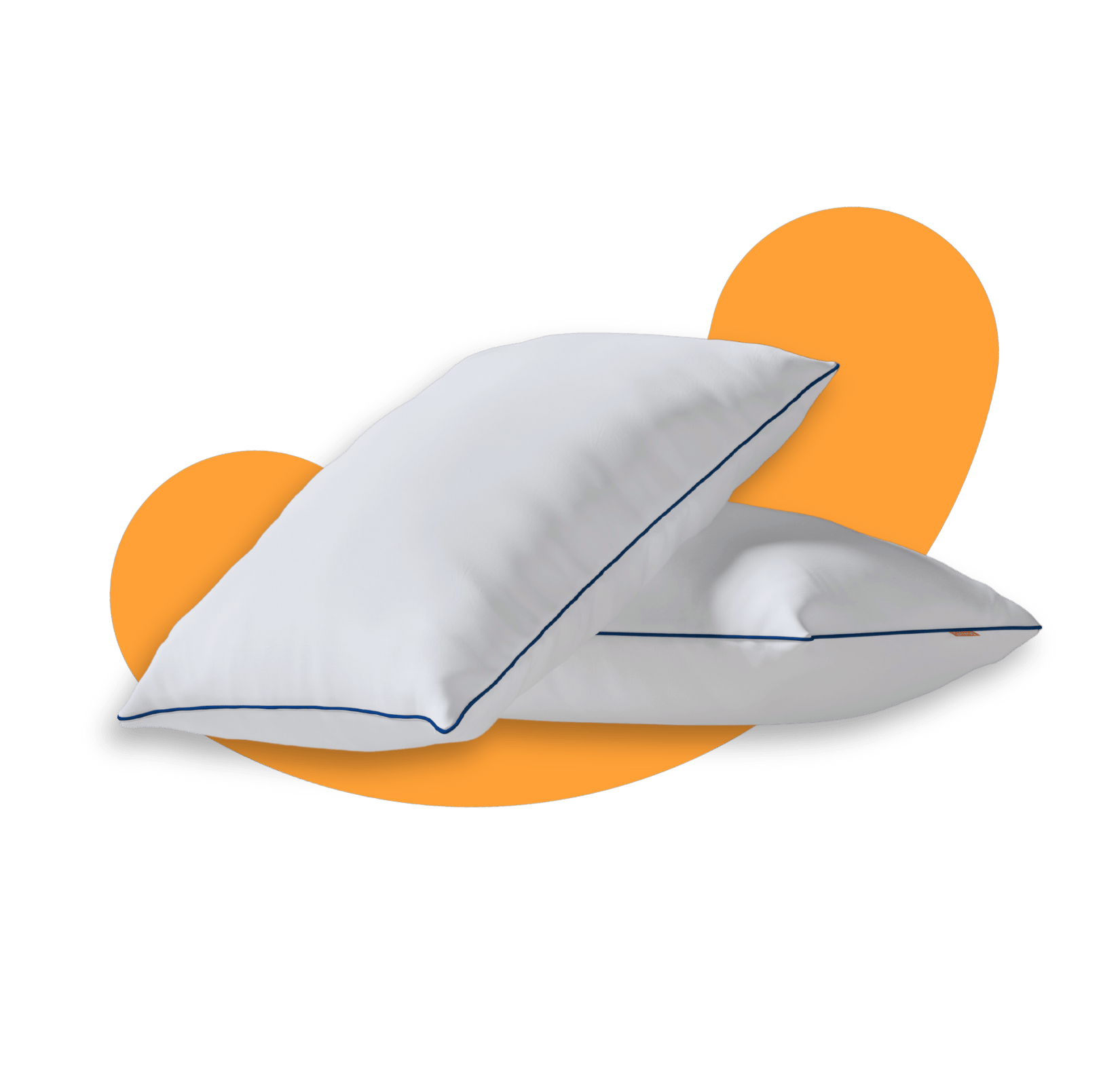 2er-Pack: Emma Classic Flauschkissen mit sichtbaren Schichten.