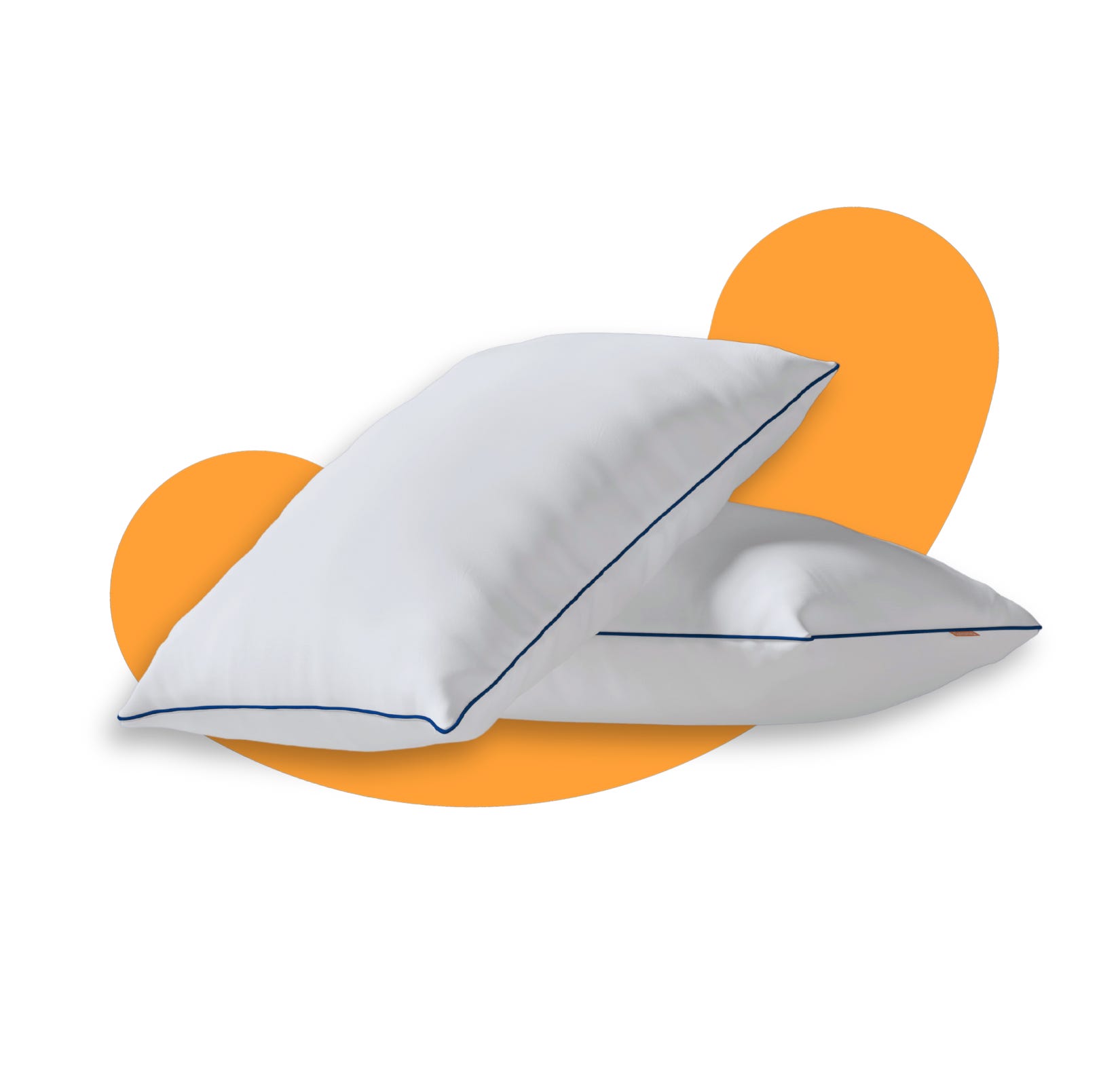 2er-Pack: Emma Classic Flauschkissen mit sichtbaren Schichten.