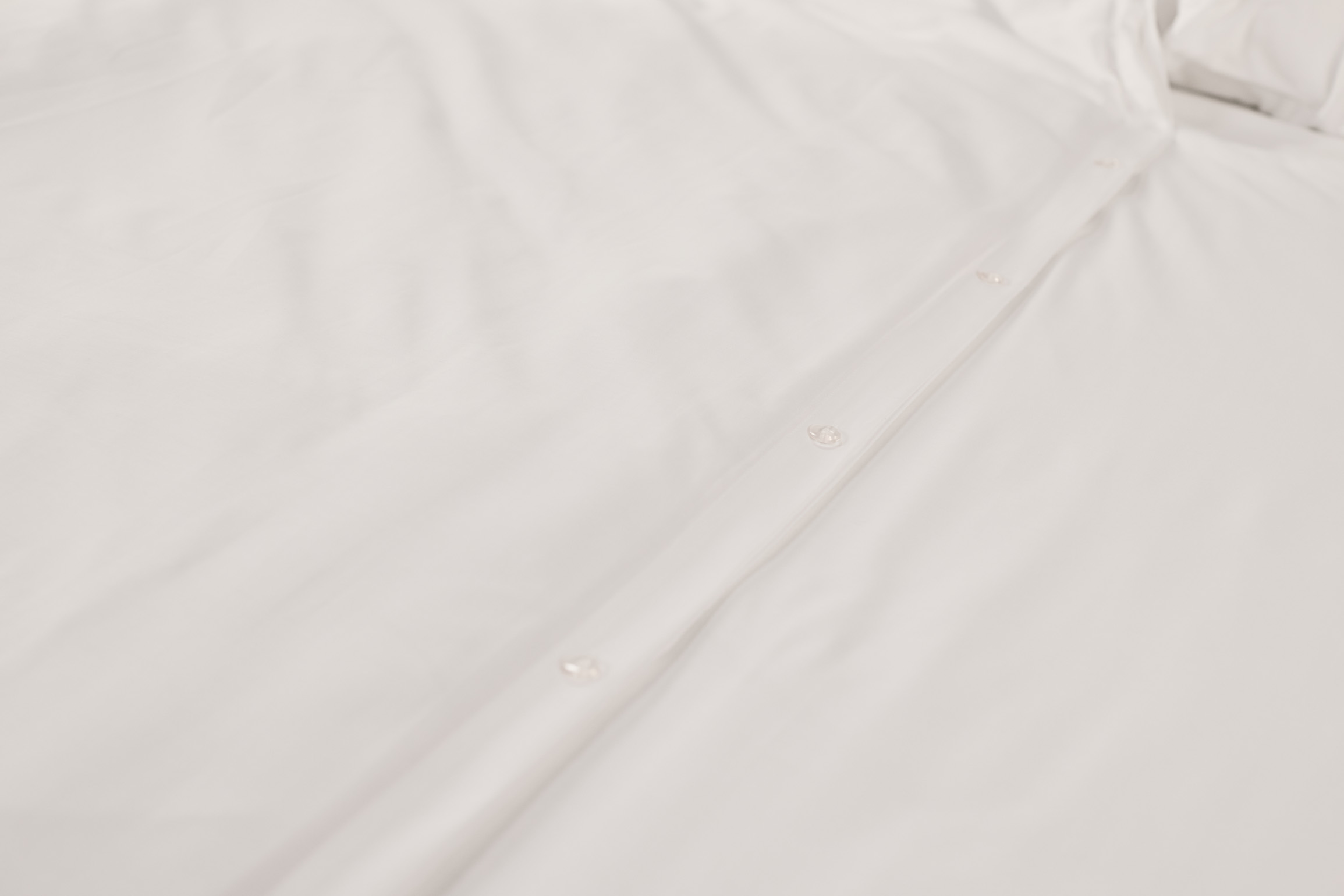 Nahaufnahme der Öffnung des Bettbezugs.