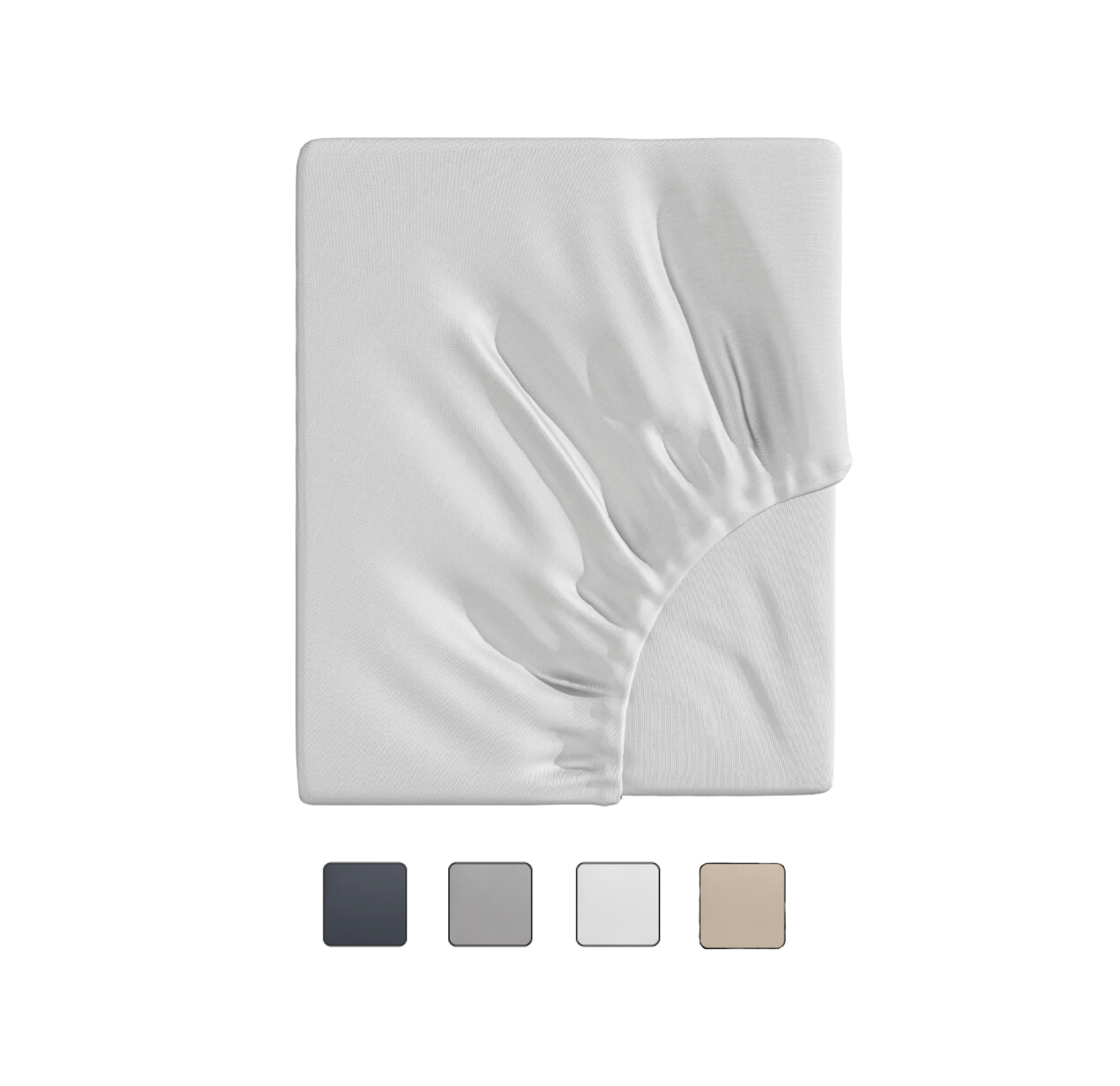 Emma Premium Spannbettlaken in Weiß.
