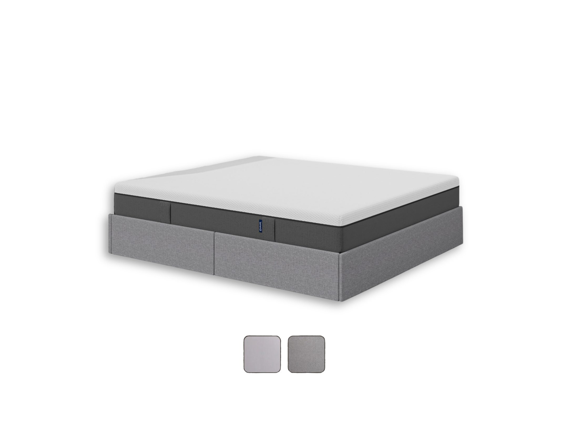 Emma Premium Stauraumbett ohne Kopfteil.