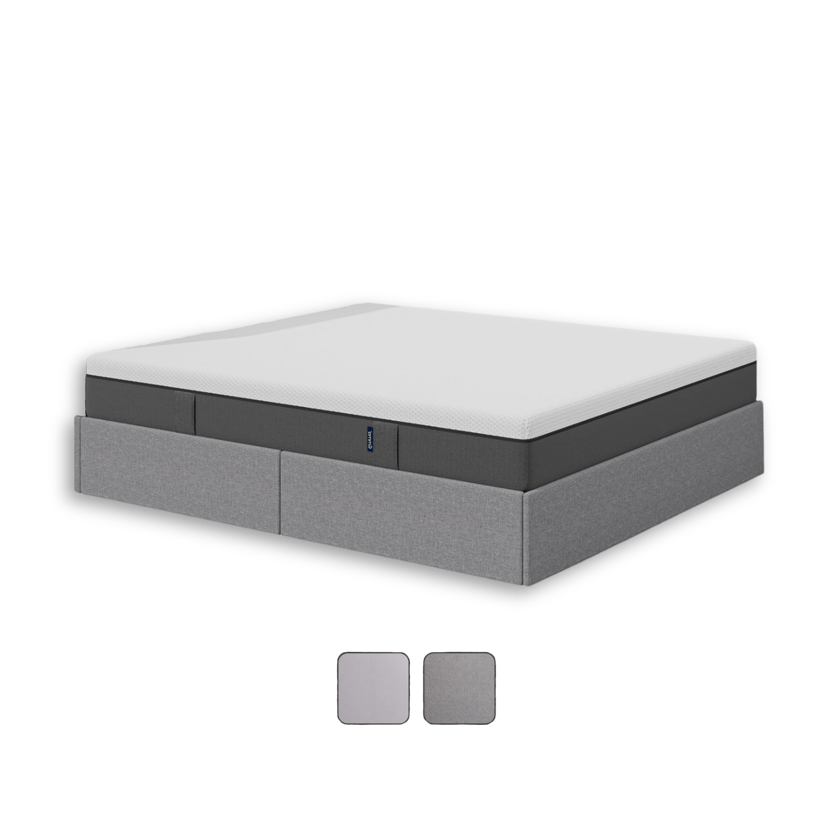 Emma Premium Stauraumbett ohne Kopfteil.