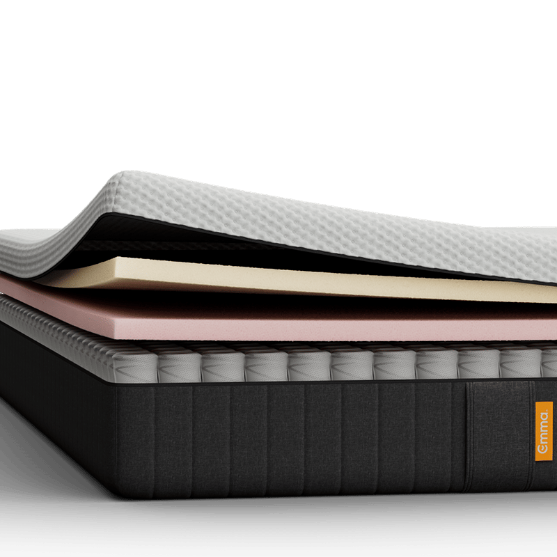 Emma Original Lite Mattress with four exposed layers.