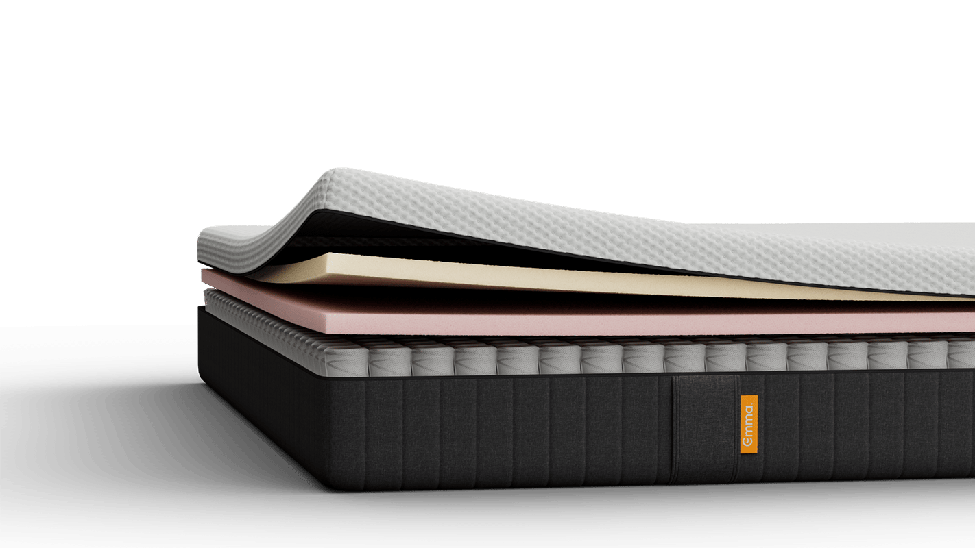 Emma Original Lite Mattress with four exposed layers.