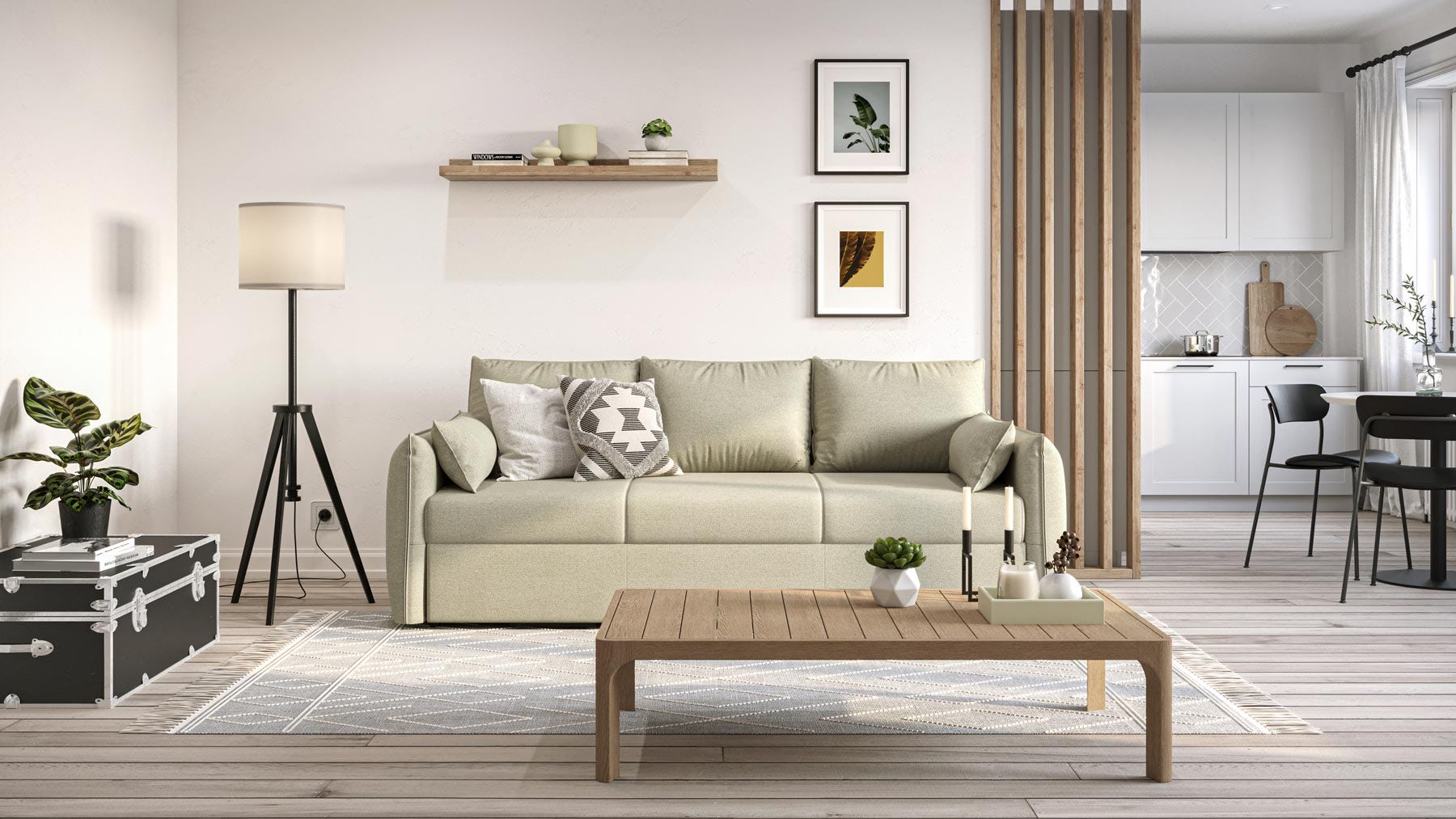 Sofa Bed V2 Minimal Studio Environment