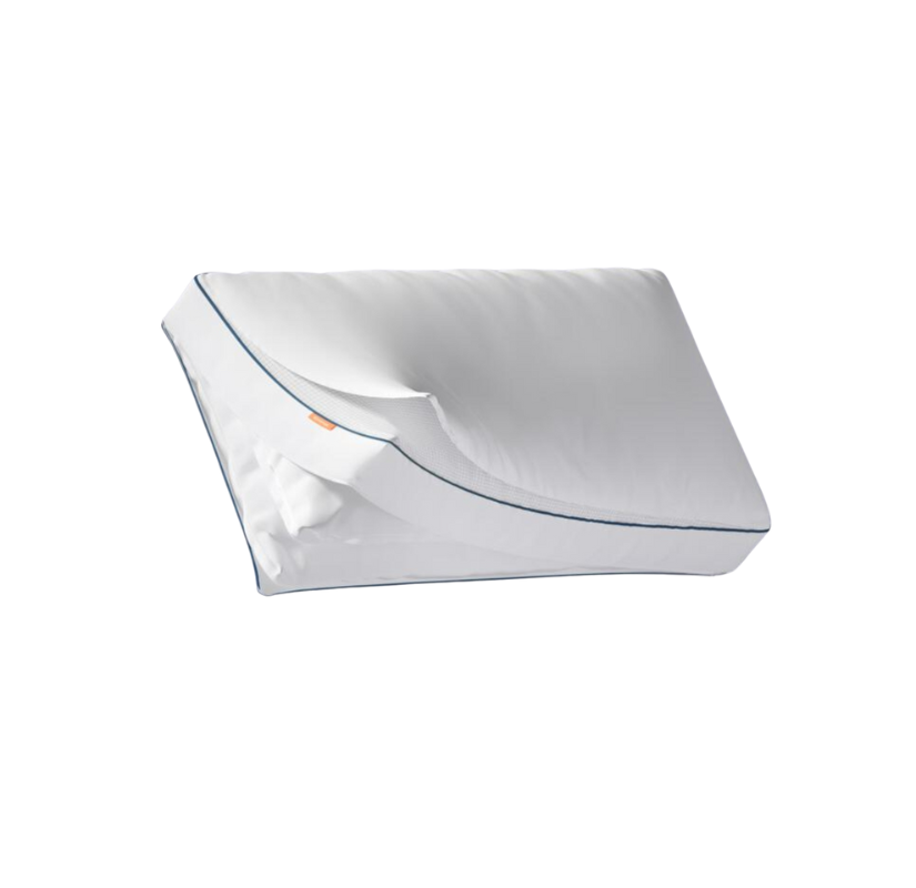 A Emma Comfort Cooling Pillow on a dark grey background.