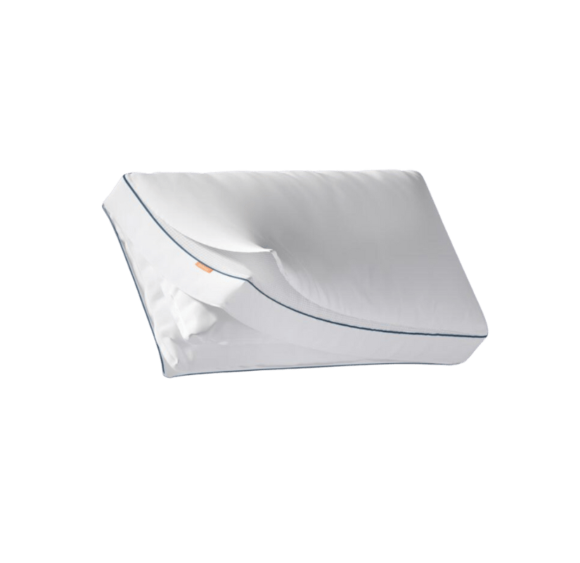 A Emma Comfort Cooling Pillow on a dark grey background.