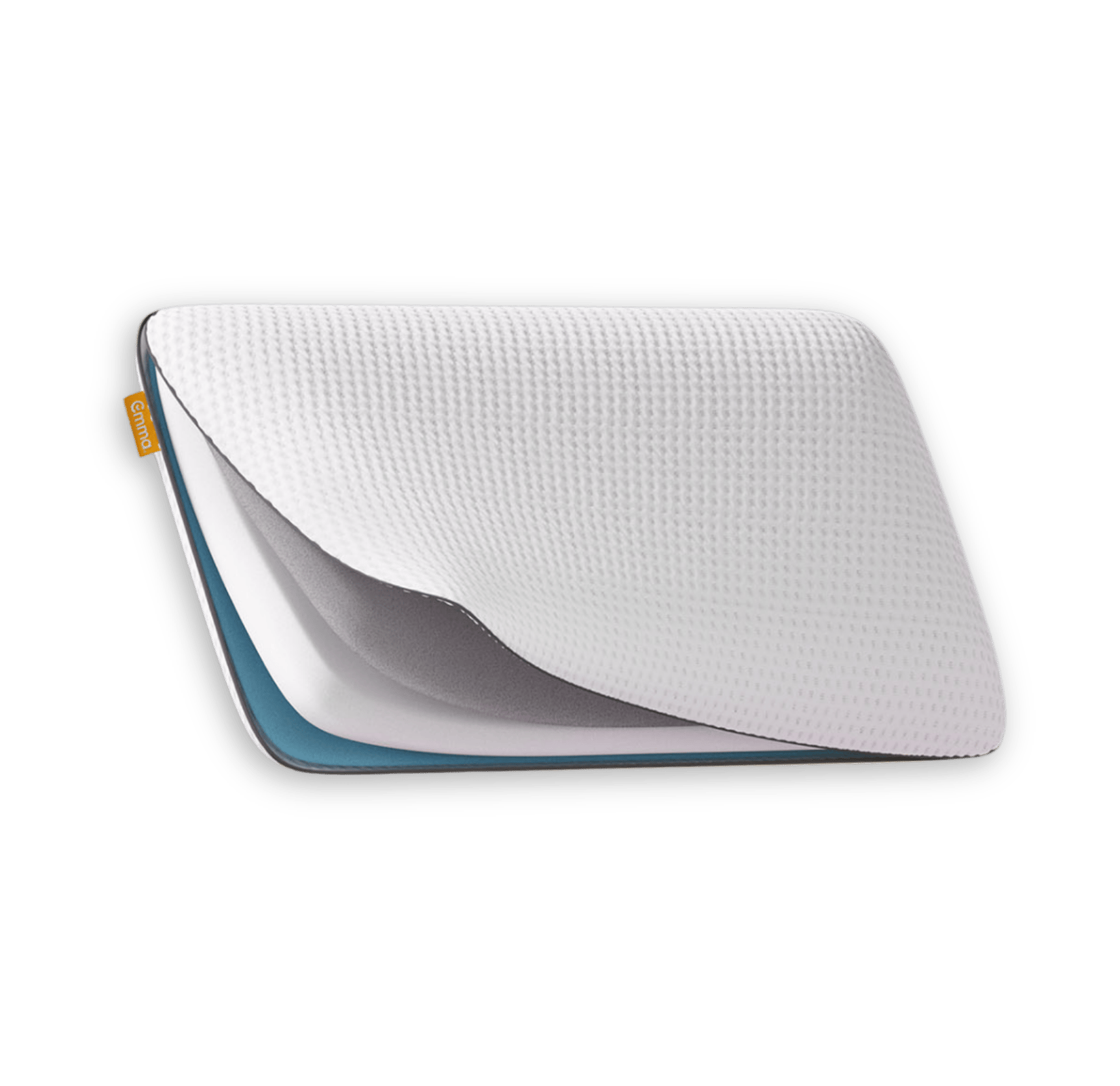 Emma Premium Stützkissen mit sichtbaren Schichten.