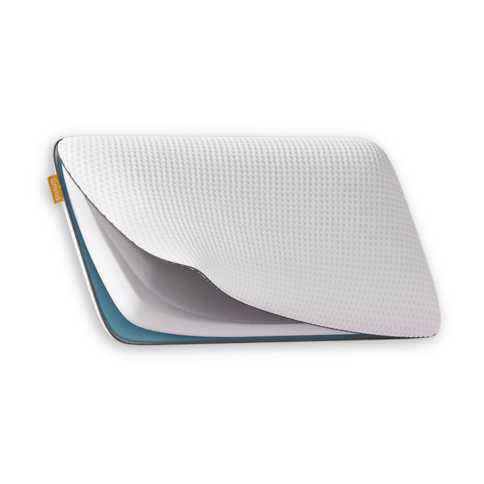 Emma Premium Stützkissen mit sichtbaren Schichten.