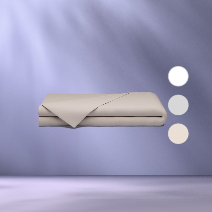Duvet cover, cubre edredón de color beige, disponible en 3 colores