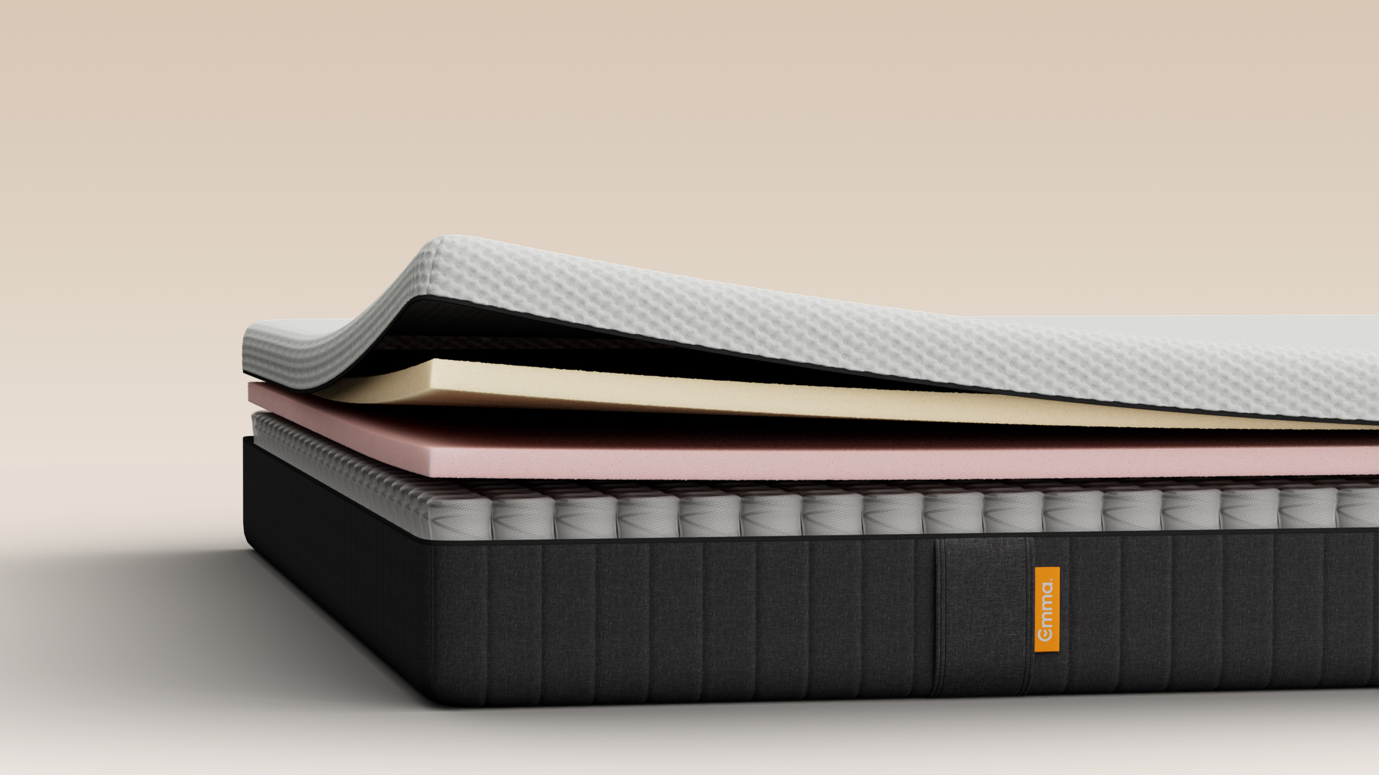 The Emma Original Lite Mattress side view on a light background.