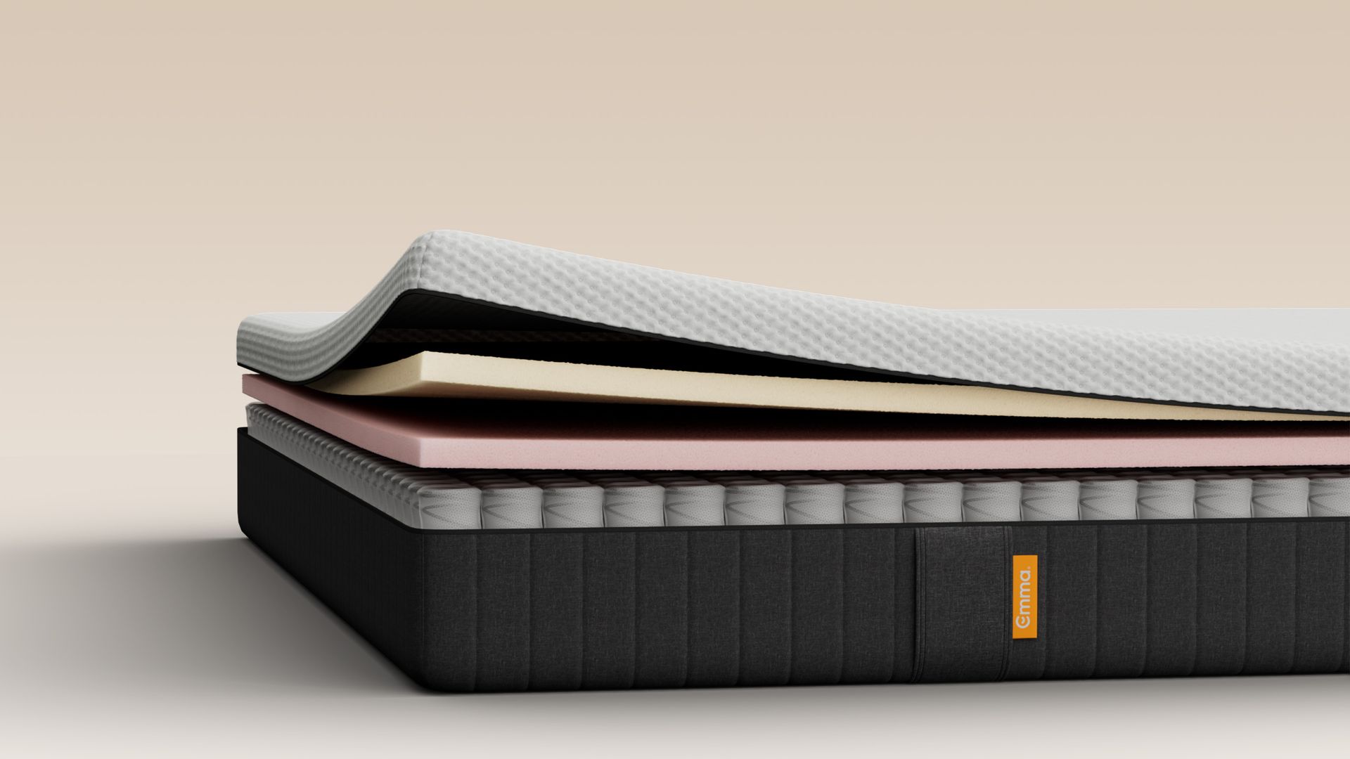 The Emma Original Lite Mattress side view on a light background.