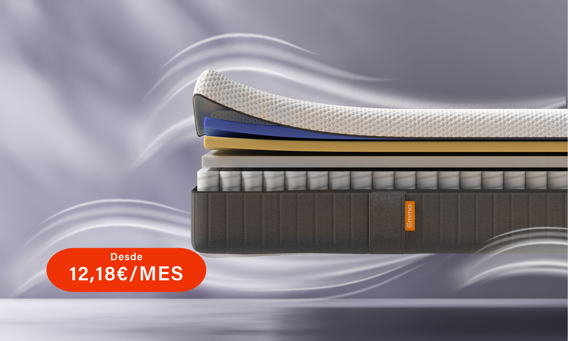 Colchón Emma Hybrid Premium Airflow con el pago mínimo por cuotas