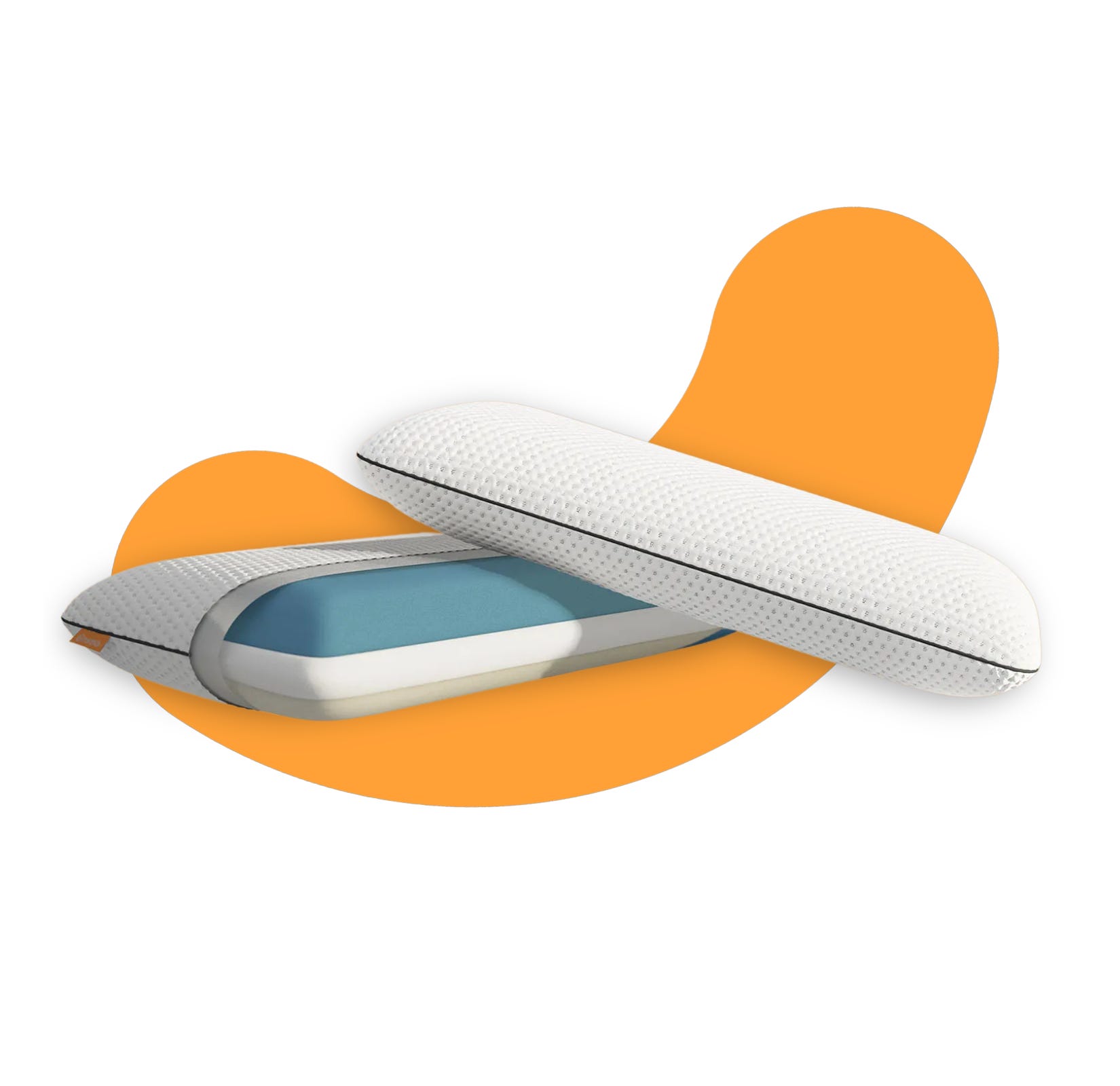 2er-Pack: Emma Classic Stützkissen mit sichtbaren Schichten.