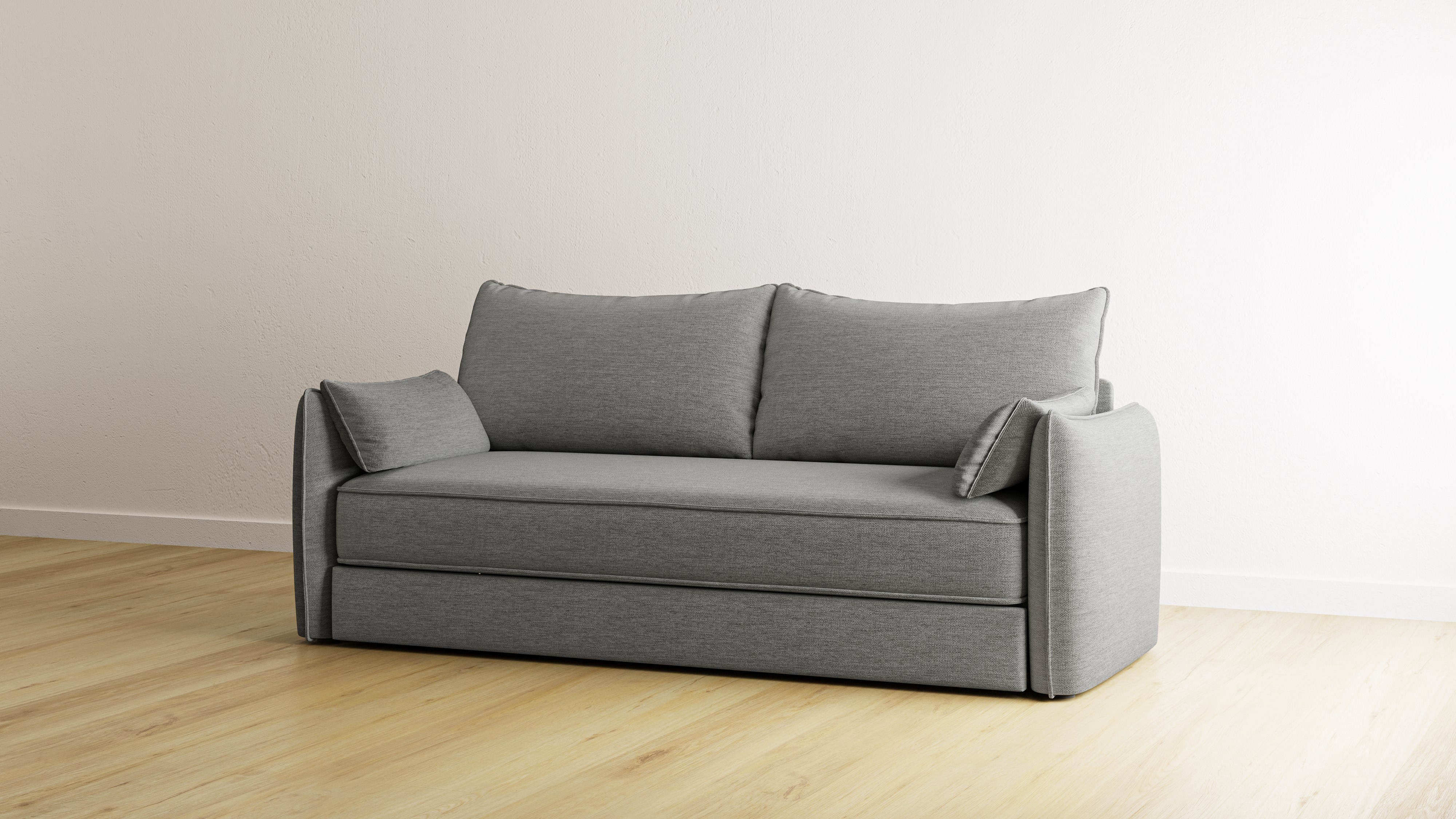 Graues Emma Premium Schlafsofa.