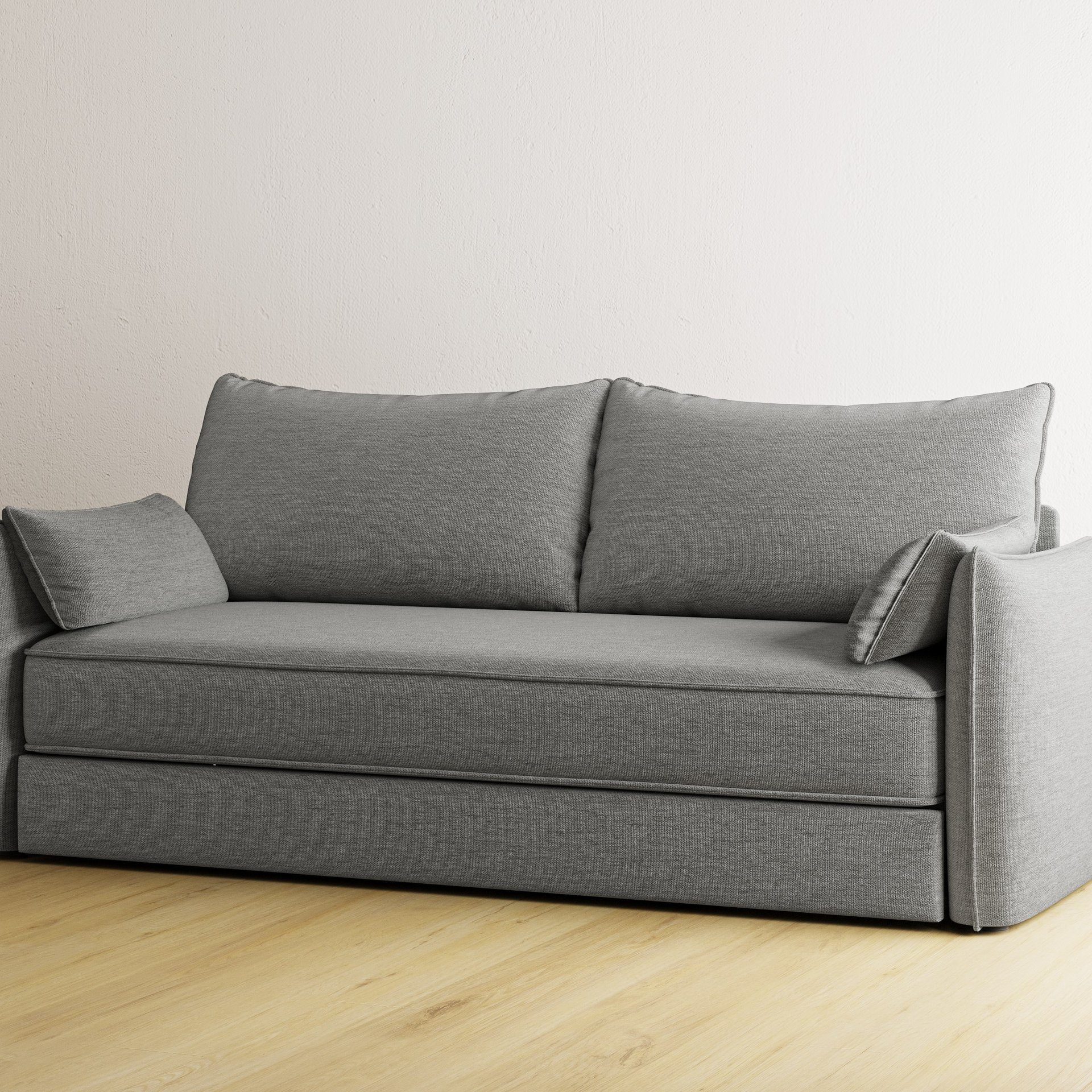 Graues Emma Premium Schlafsofa.