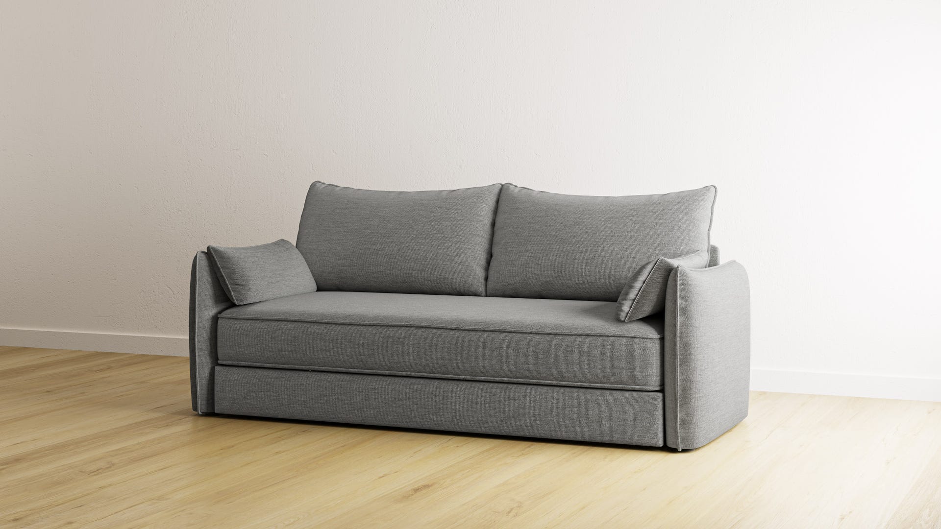 Graues Emma Premium Schlafsofa.