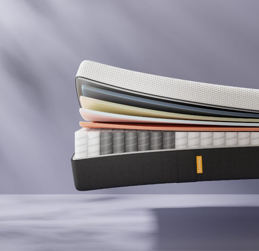Emma Hybrid Thermosync Mattress - Temperature regulation for better and deeper sleep.