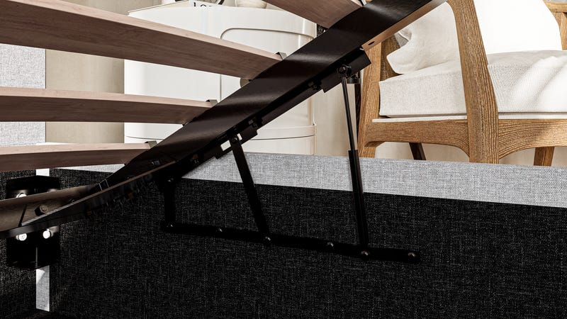 Emma Ottoman Bed easy access to storage space.