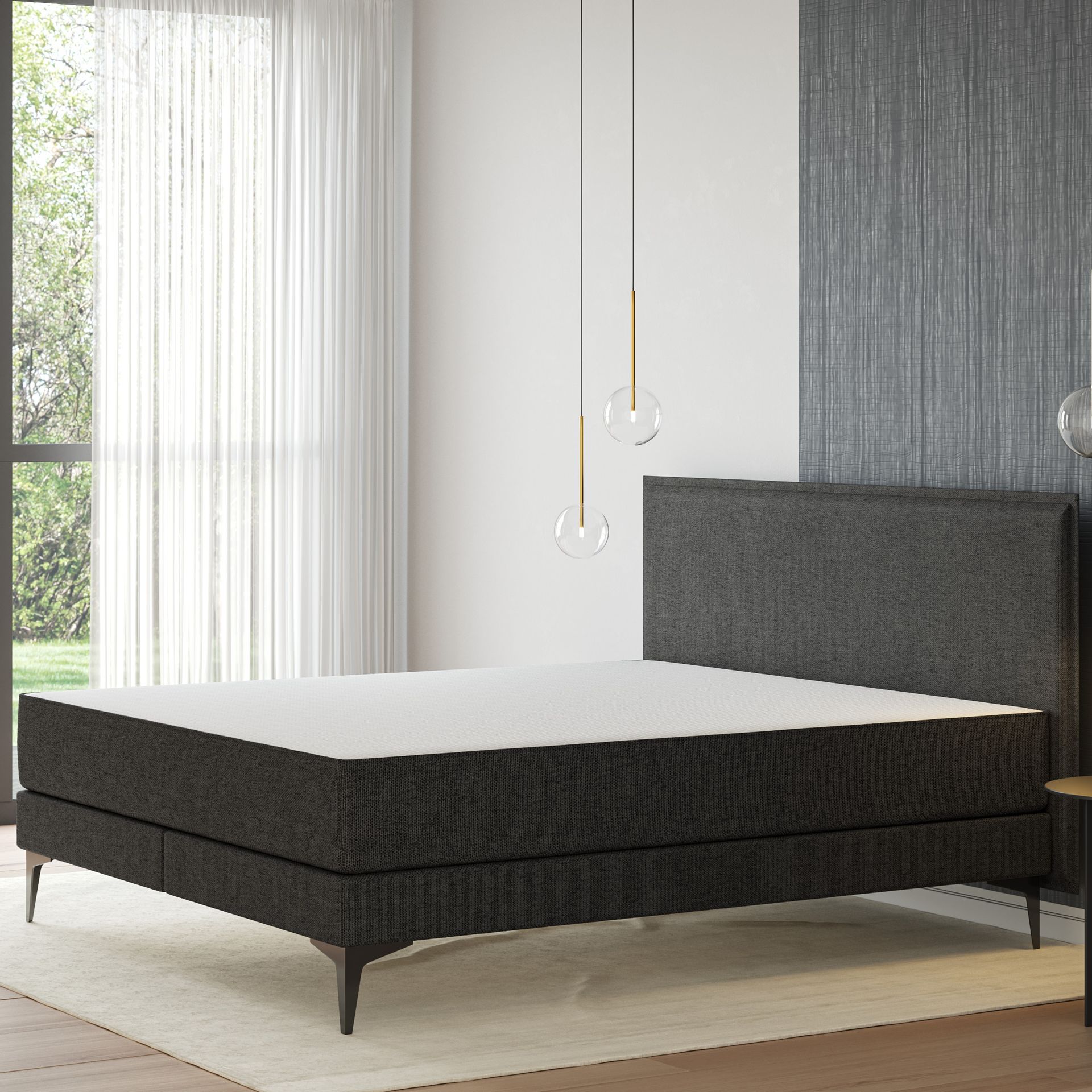 Emma Elite Boxspringbett in modernem Schlafzimmer