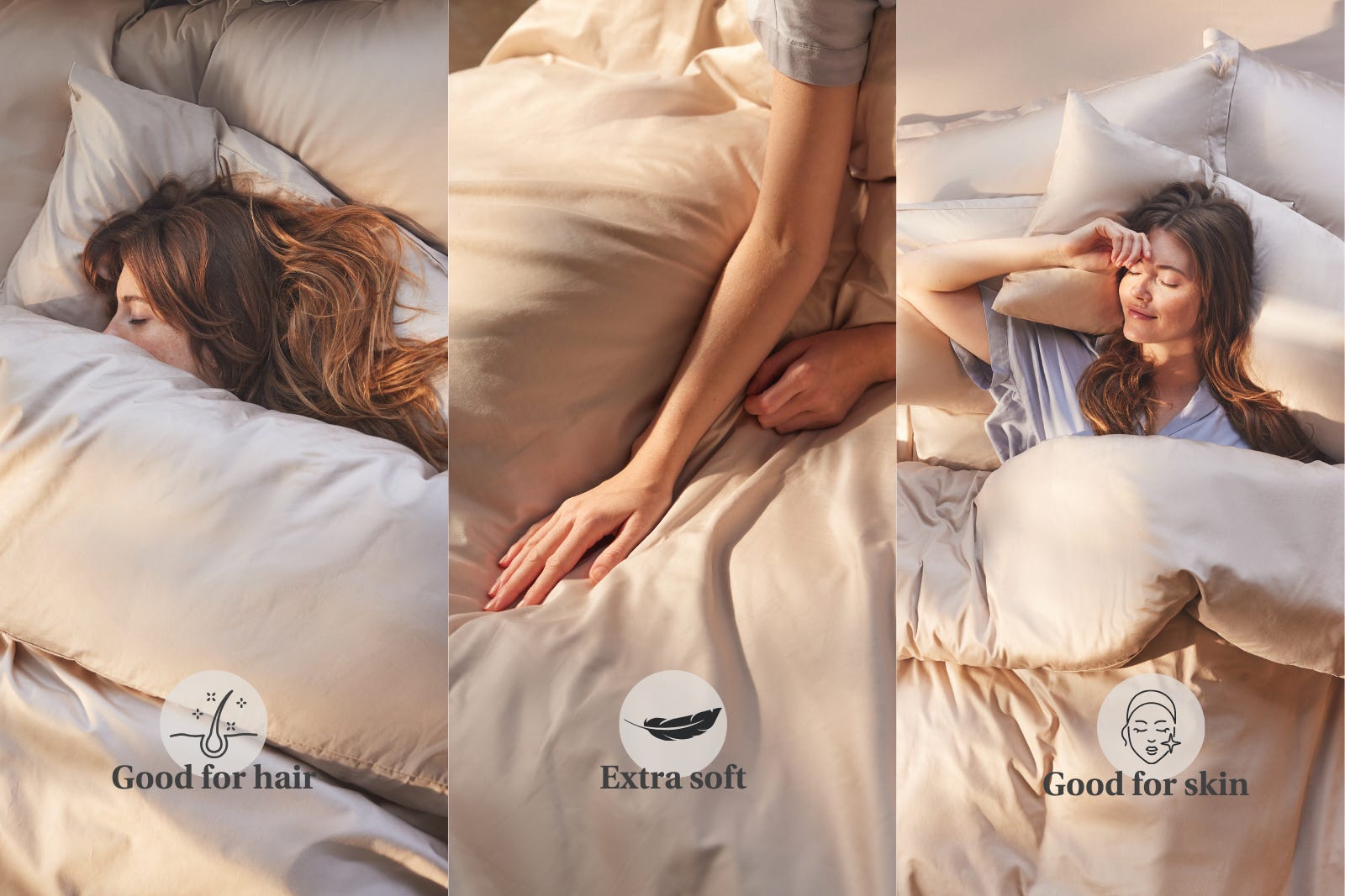 Emma Satin Bed Linen - Beneficial for your skin and hair.