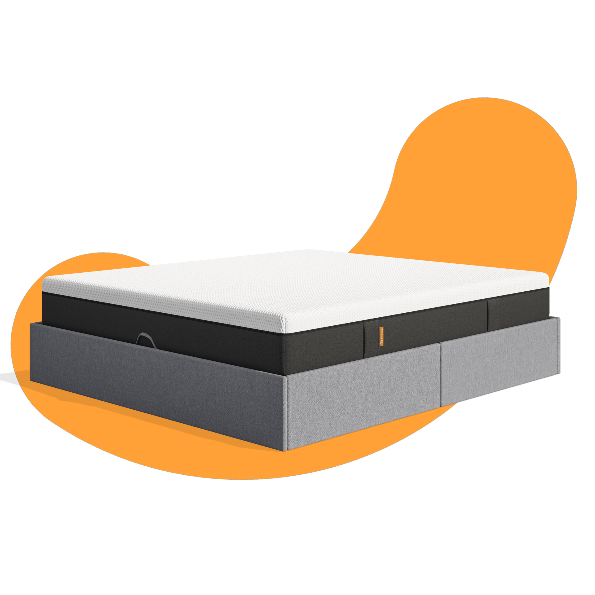 Emma Flip Duo Set: Premium Stauraumbett und One Matratze.