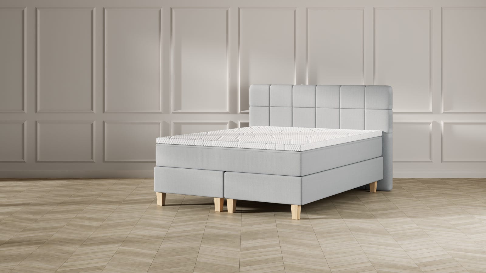 LG - Tufted HBD - Wooden feet - Premium topper